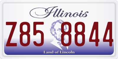 IL license plate Z858844