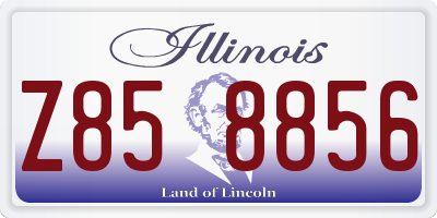IL license plate Z858856
