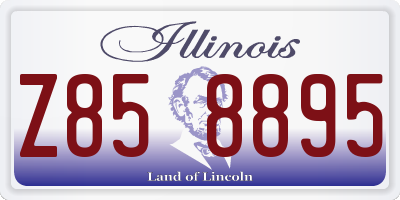 IL license plate Z858895