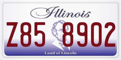 IL license plate Z858902