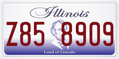 IL license plate Z858909