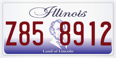 IL license plate Z858912