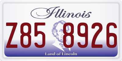 IL license plate Z858926