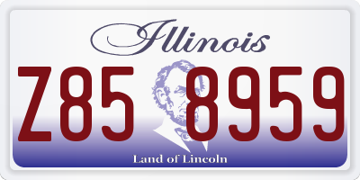 IL license plate Z858959