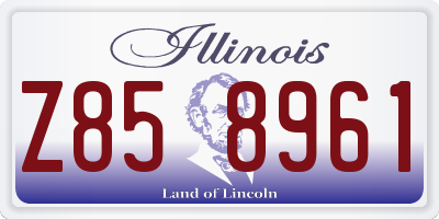 IL license plate Z858961
