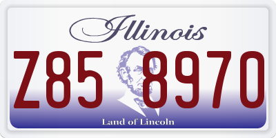 IL license plate Z858970