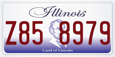 IL license plate Z858979