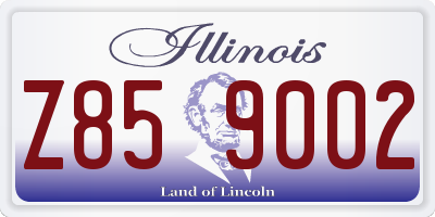 IL license plate Z859002