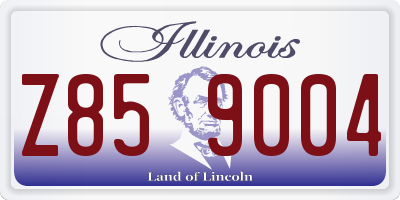 IL license plate Z859004
