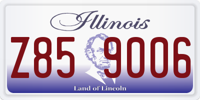 IL license plate Z859006