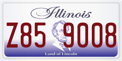 IL license plate Z859008