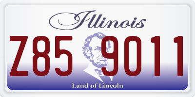 IL license plate Z859011