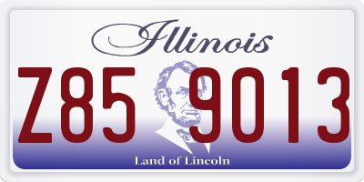 IL license plate Z859013