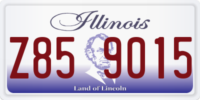 IL license plate Z859015