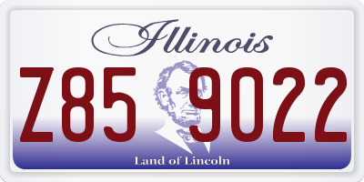 IL license plate Z859022