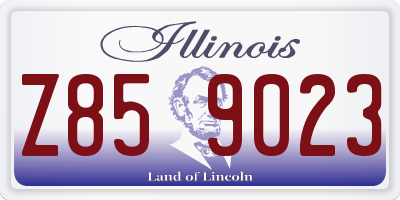 IL license plate Z859023