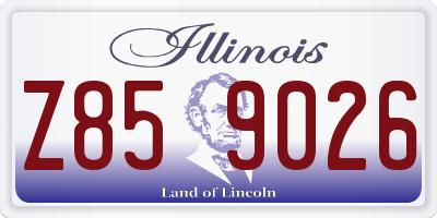 IL license plate Z859026