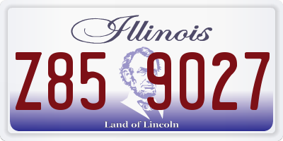 IL license plate Z859027