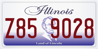 IL license plate Z859028