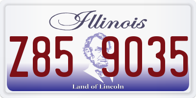 IL license plate Z859035