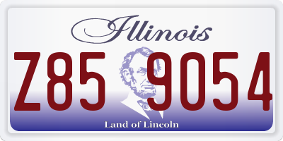 IL license plate Z859054