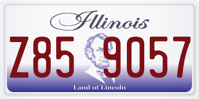 IL license plate Z859057
