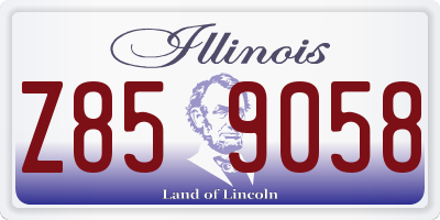 IL license plate Z859058