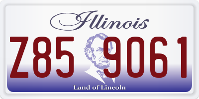 IL license plate Z859061