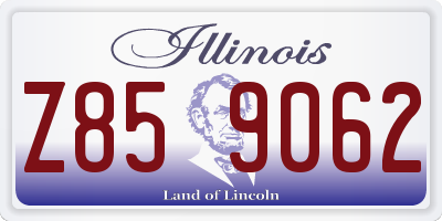 IL license plate Z859062