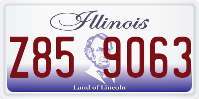 IL license plate Z859063