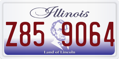 IL license plate Z859064