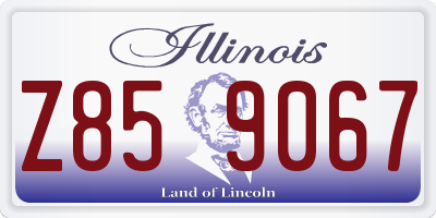 IL license plate Z859067