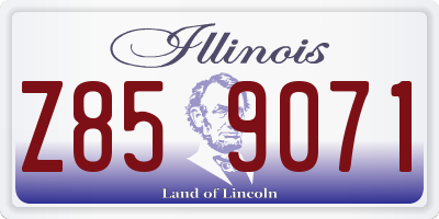 IL license plate Z859071