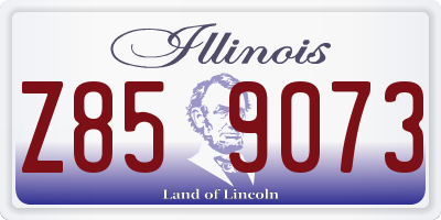 IL license plate Z859073