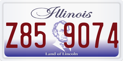 IL license plate Z859074