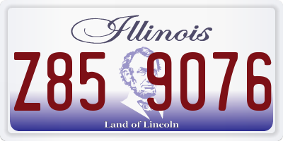 IL license plate Z859076
