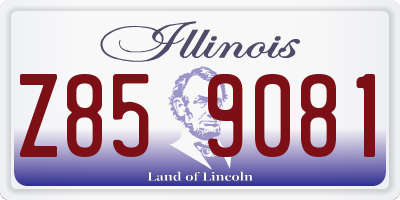 IL license plate Z859081