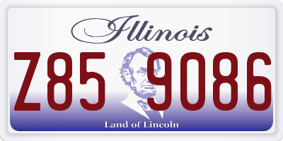 IL license plate Z859086