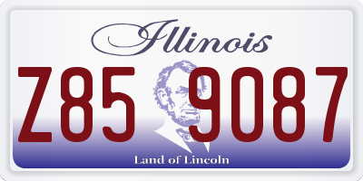 IL license plate Z859087