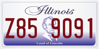 IL license plate Z859091