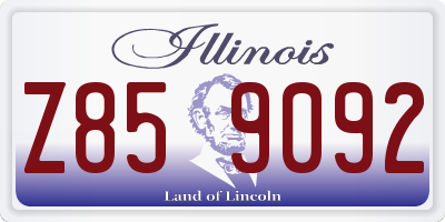 IL license plate Z859092