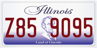 IL license plate Z859095