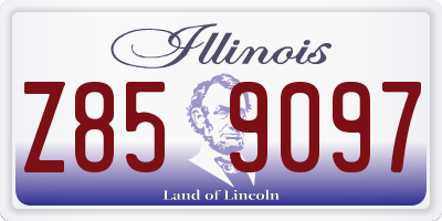 IL license plate Z859097