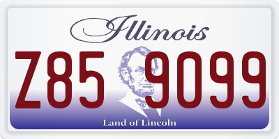 IL license plate Z859099