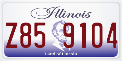 IL license plate Z859104