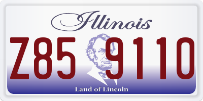 IL license plate Z859110