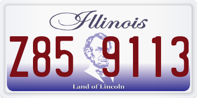IL license plate Z859113