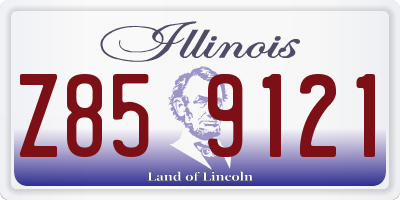 IL license plate Z859121
