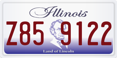 IL license plate Z859122