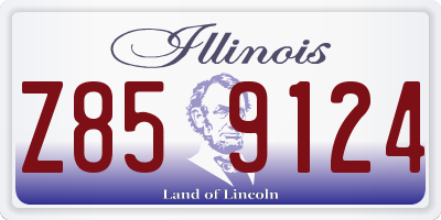 IL license plate Z859124